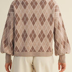 Argyle Knit Pullover Sweater - MTT Collective