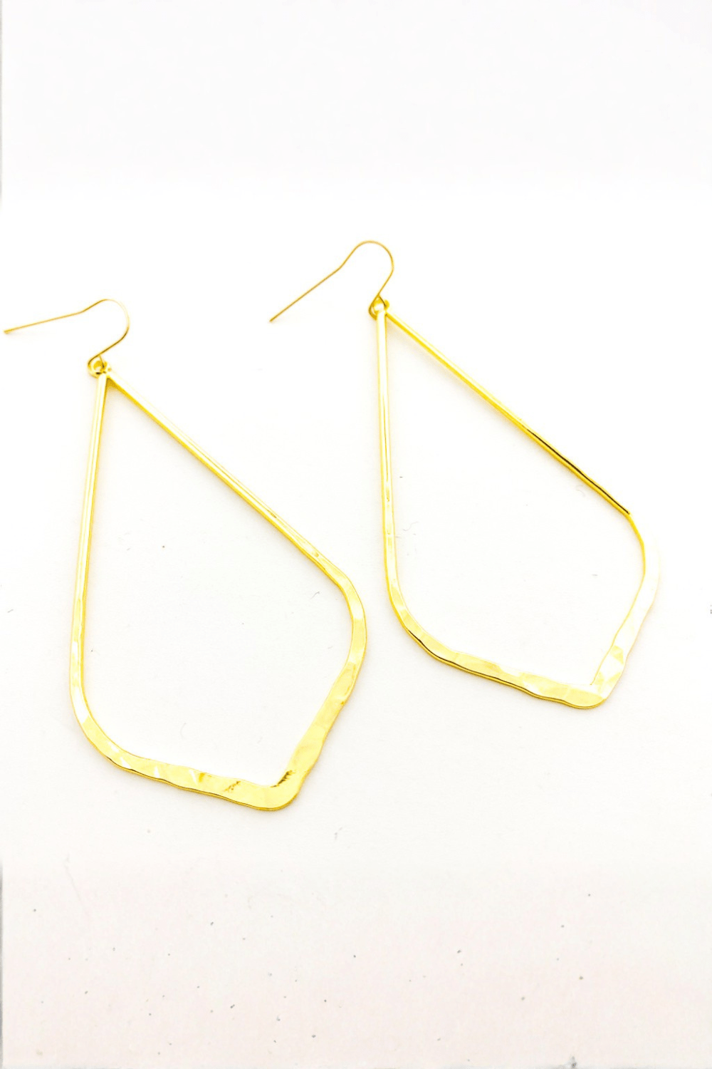 Aria Hammered Drop Earrings - MTT Collective