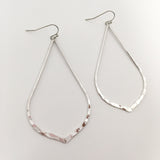 Aria Hammered Drop Earrings - MTT Collective