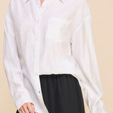 Eileen Easy Textured Button Up Top