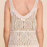 Saylor Crochet Knit Tank