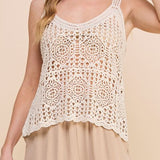 Saylor Crochet Knit Tank
