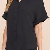 Soft and Airy Short Sleeve Dolman Shirt
