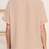 Soft and Airy Short Sleeve Dolman Shirt