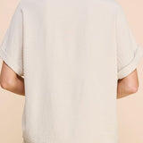 Soft and Airy Short Sleeve Dolman Shirt