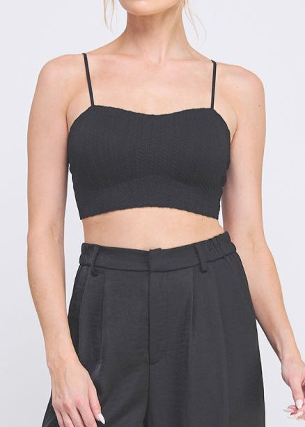 Allie Rose - Womens - Basics - Bras & Bralettes - Dani Knit Detail Bralette - MTT Collective
