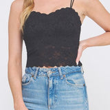 Rose Jacquard Lace Bralette