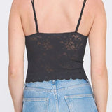 Rose Jacquard Lace Bralette