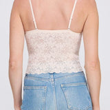 Rose Jacquard Lace Bralette