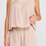 Maddie Soft Linen Embroidered Tank