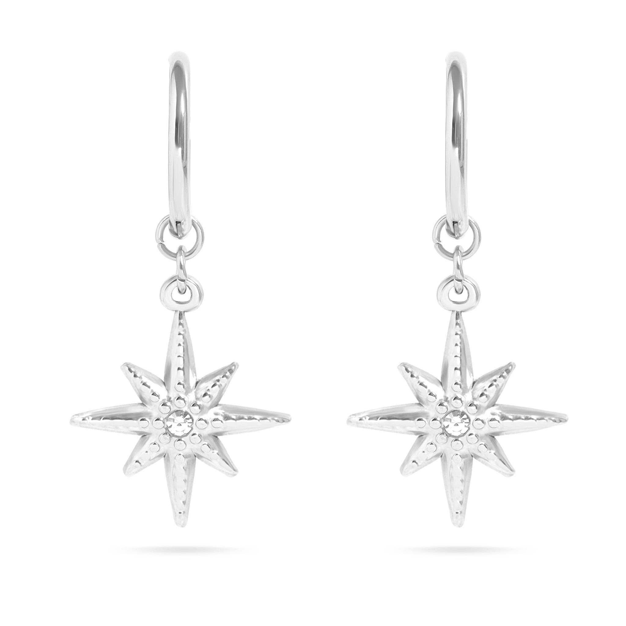Atlas Charm Huggie Earrings - MTT Collective