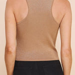 Allie Rose - Womens - Tops - Tanks - Laura High Neck Racer Back Tank - MTT Collective