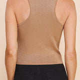 Allie Rose - Womens - Tops - Tanks - Laura High Neck Racer Back Tank - MTT Collective
