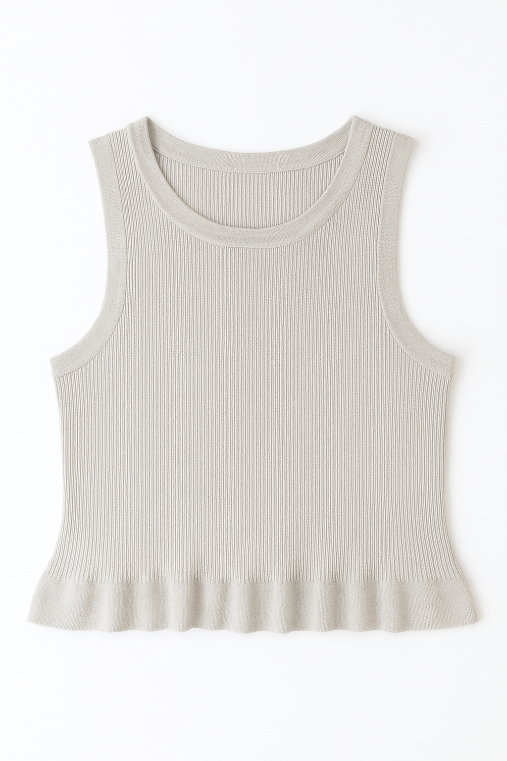 Aubrey Rib - Knit Peplum Tank - MTT Collective