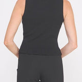 Aubrey Rib - Knit Peplum Tank - MTT Collective
