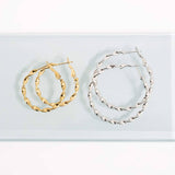 Aubrey Twist Hoop Earrings - MTT Collective