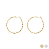 Aubrey Twist Hoop Earrings - MTT Collective