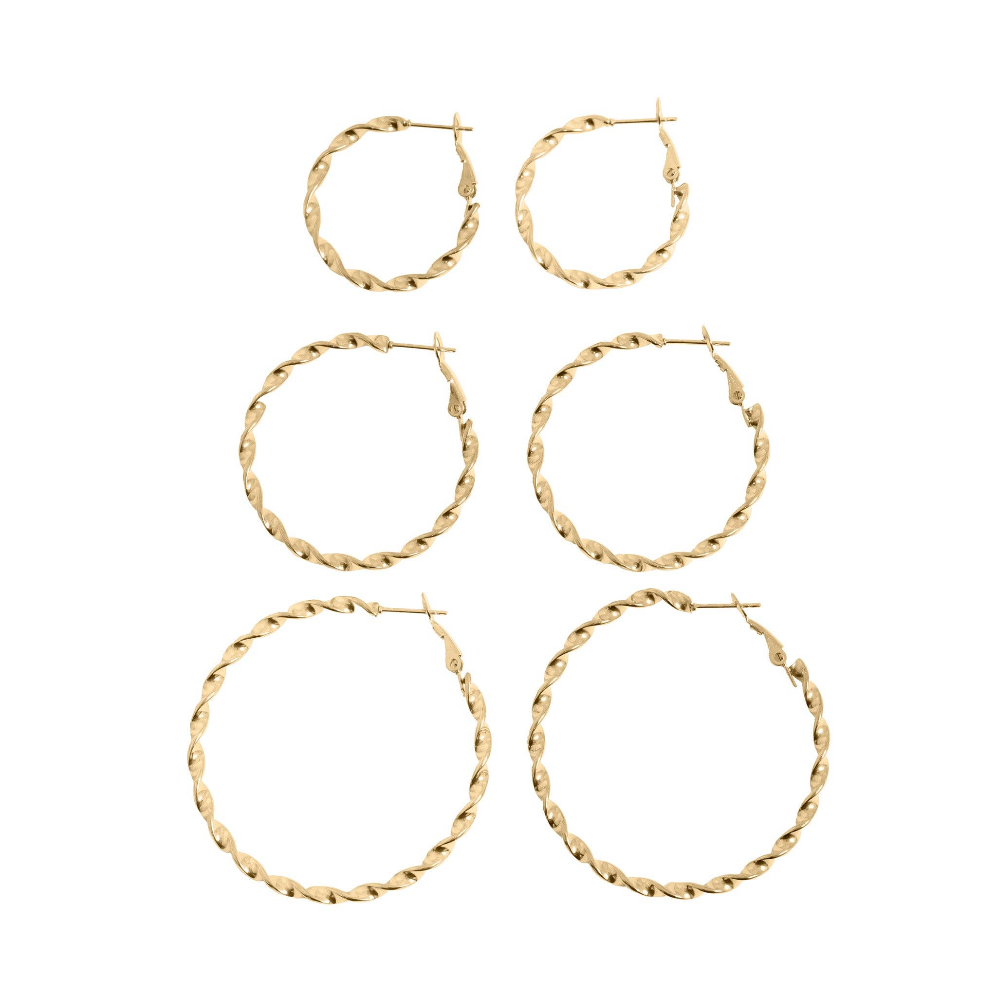 Aubrey Twist Hoop Earrings - MTT Collective