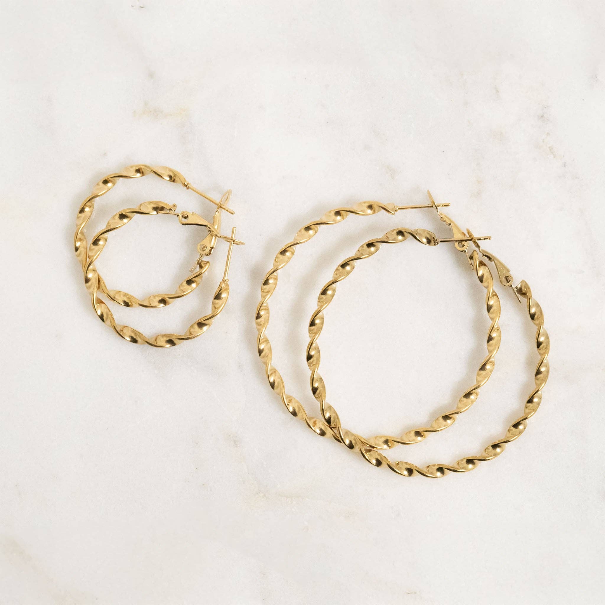 Aubrey Twist Hoop Earrings - MTT Collective