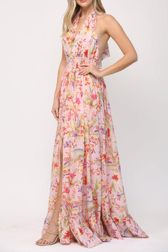 Aurelia Tie Back Maxi Dress - MTT Collective