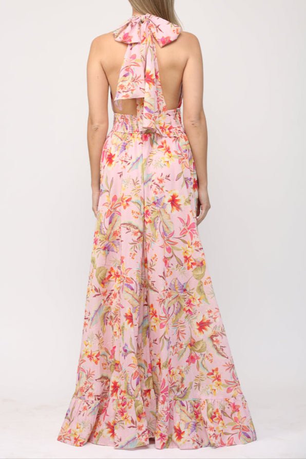 Aurelia Tie Back Maxi Dress - MTT Collective