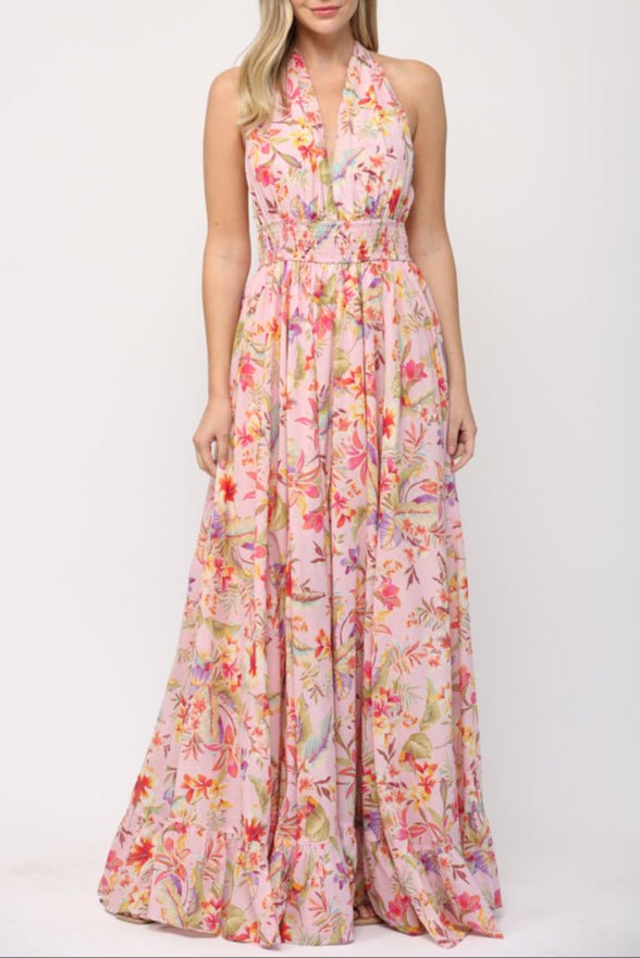 Aurelia Tie Back Maxi Dress - MTT Collective