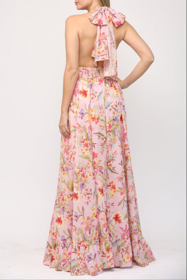 Aurelia Tie Back Maxi Dress - MTT Collective