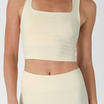 Ava Clean Line Square Neck Cropped Top - MTT Collective