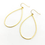 Ava Hammered Drop Earrings - MTT Collective
