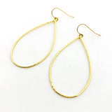 Ava Hammered Drop Earrings - MTT Collective