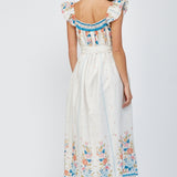 Stefani Ruffle Shoulder Strap Maxi Dress