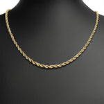 Ashley Gold Stainless Steel PVD Rope Chain Necklace - MTT Collective