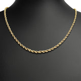 Ashley Gold Stainless Steel PVD Rope Chain Necklace - MTT Collective