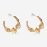 Melissa Wired Statement Hoop Stud Earrings