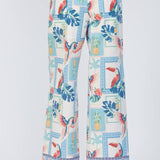 Romina Tropical Print Wide Leg Pant