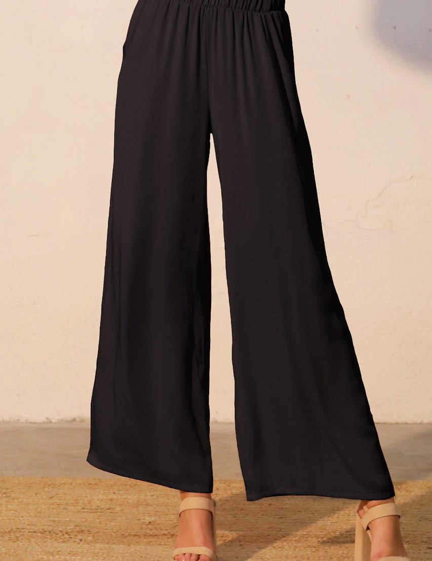 Back In Time Poly Silk Pocket Pants - MTT Collective