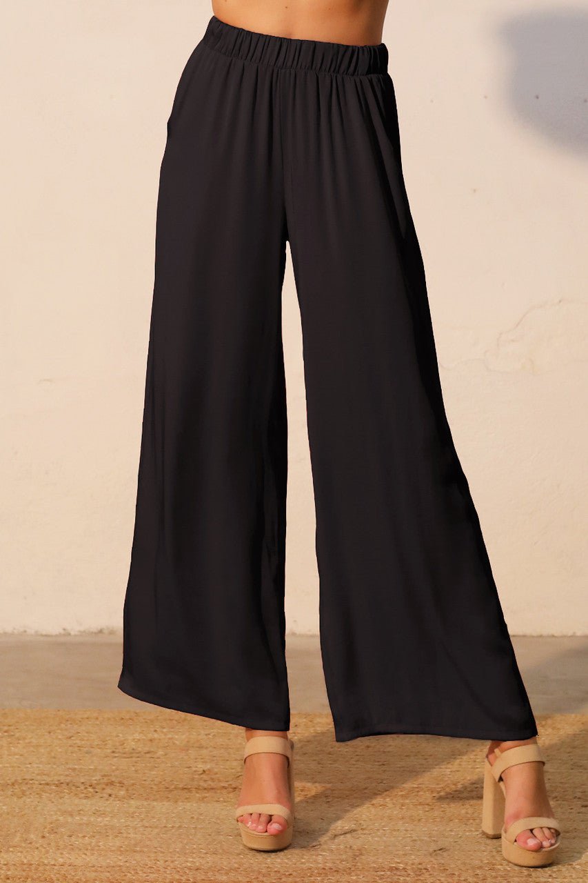 Back In Time Poly Silk Pocket Pants - MTT Collective