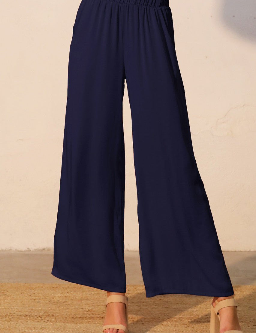 Back In Time Poly Silk Pocket Pants - MTT Collective