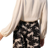 Back In Time Washed Poly Silk Top - MTT Collective