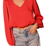 Back In Time Washed Poly Silk Top - MTT Collective