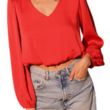 Back In Time Washed Poly Silk Top - MTT Collective