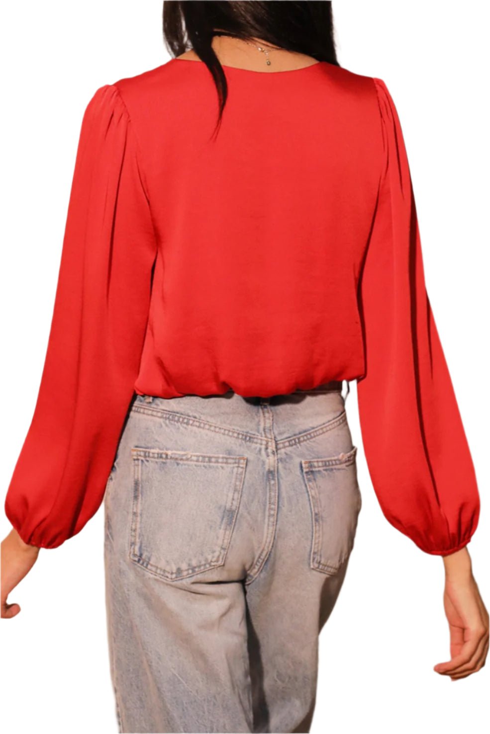 Back In Time Washed Poly Silk Top - MTT Collective