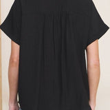 Barbara Textured Button Front Top - MTT Collective