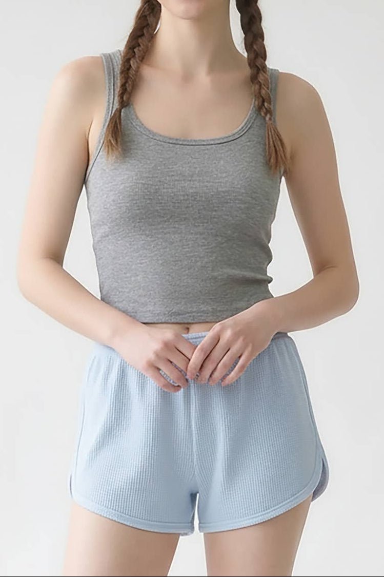 Basic Square Neck Cropped Tank - MTT Collective