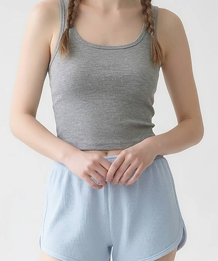 Basic Square Neck Cropped Tank - MTT Collective