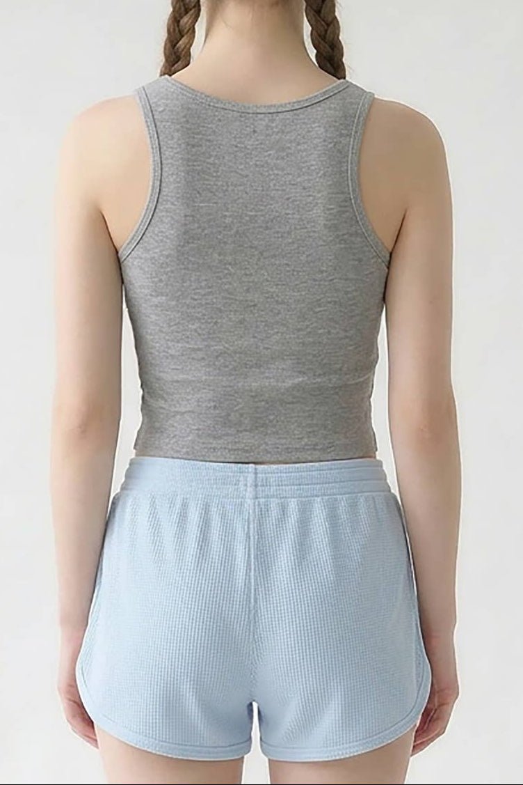 Basic Square Neck Cropped Tank - MTT Collective