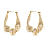 Amelia Wired Statement Hoop Earrings