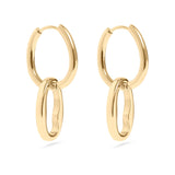 Debra Interlocked Oval Pendant Earrings