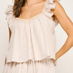 Becca Contrast Detail Stripe Top - MTT Collective