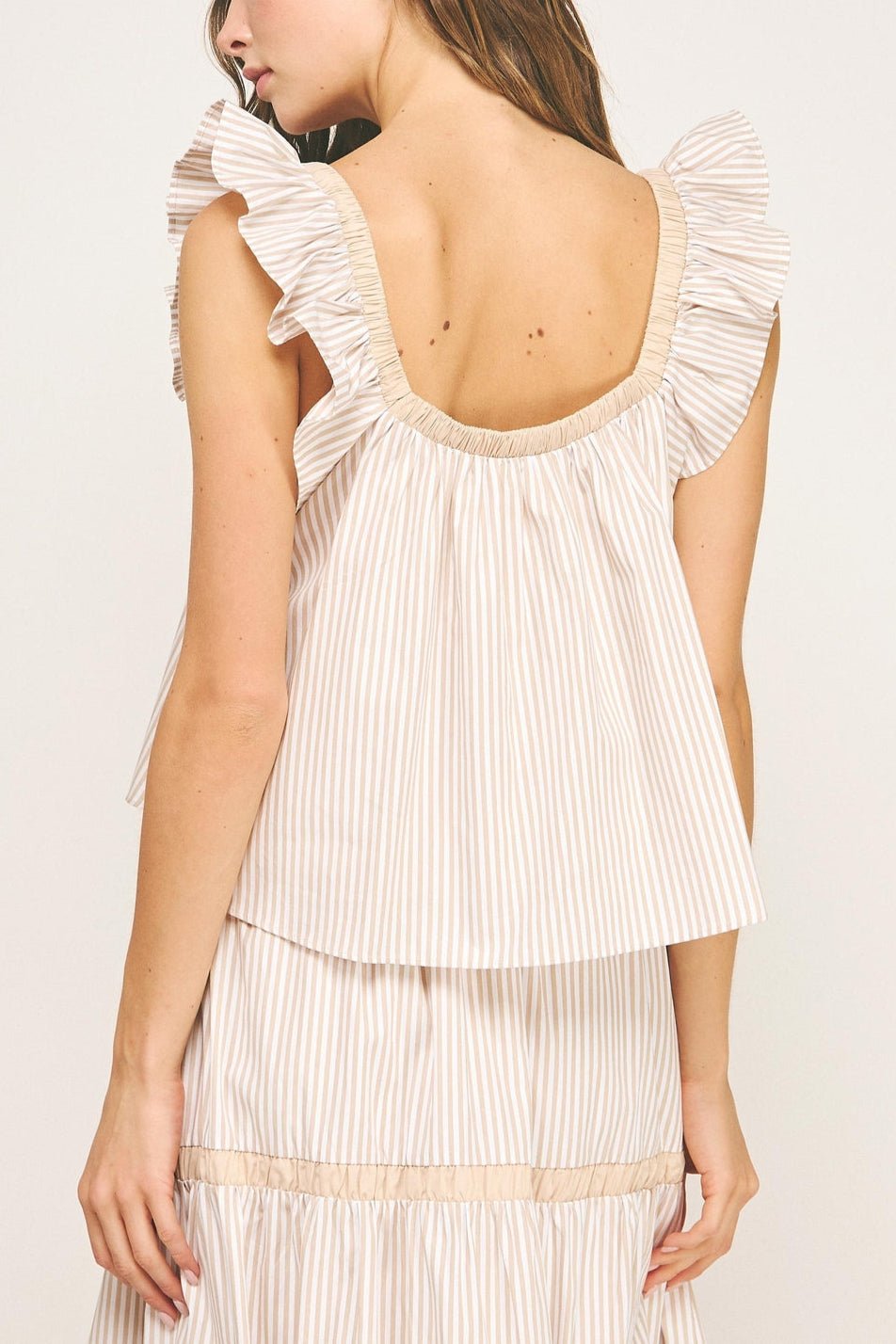 Becca Contrast Detail Stripe Top - MTT Collective